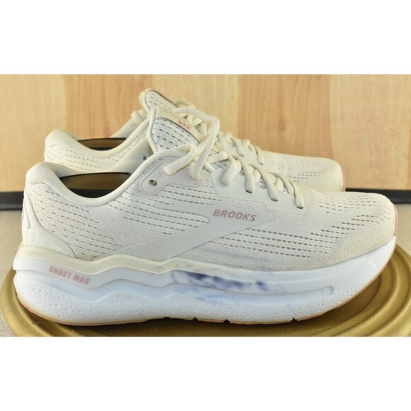 Brooks Ghost Max 2 Women Shoes Size 10 White Athletic Running Sneakers - Picture 3 of 11